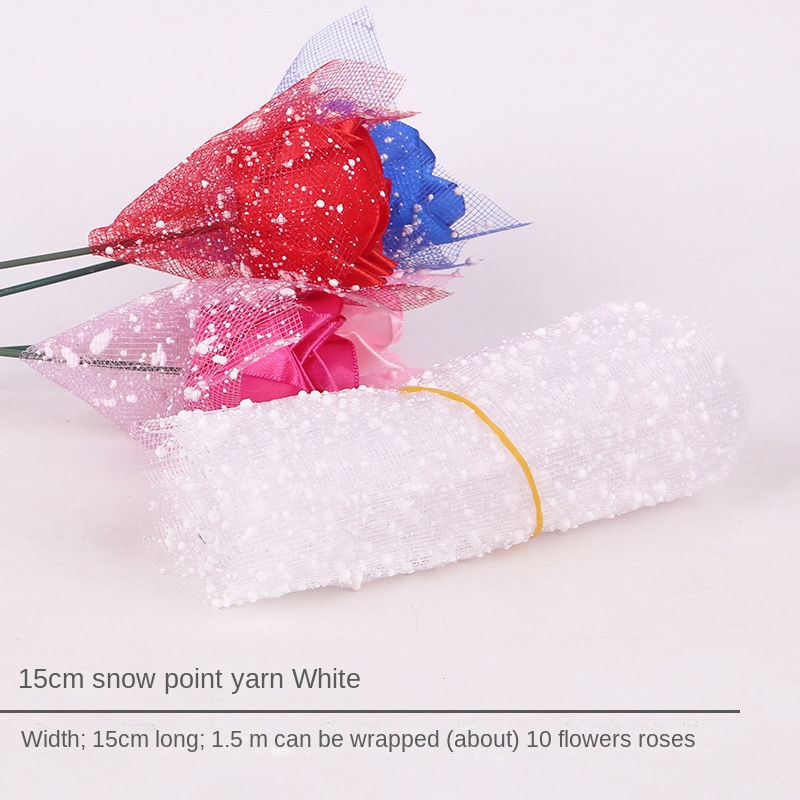  Snow Point Yarn Wrapping Gauze Flower Gifts Florist