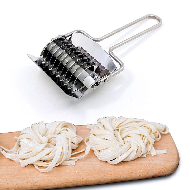 Kitchen Stainless Steel Noodle Cutter, Roller French Fry Cutter