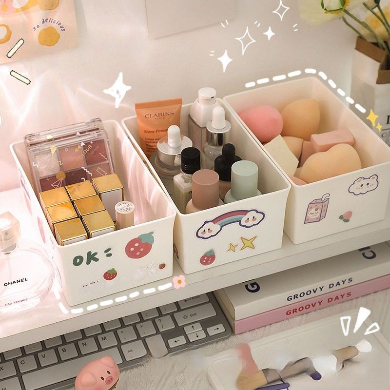 Desktop Storage Box Lipstick Cosmetic Plastic Basket