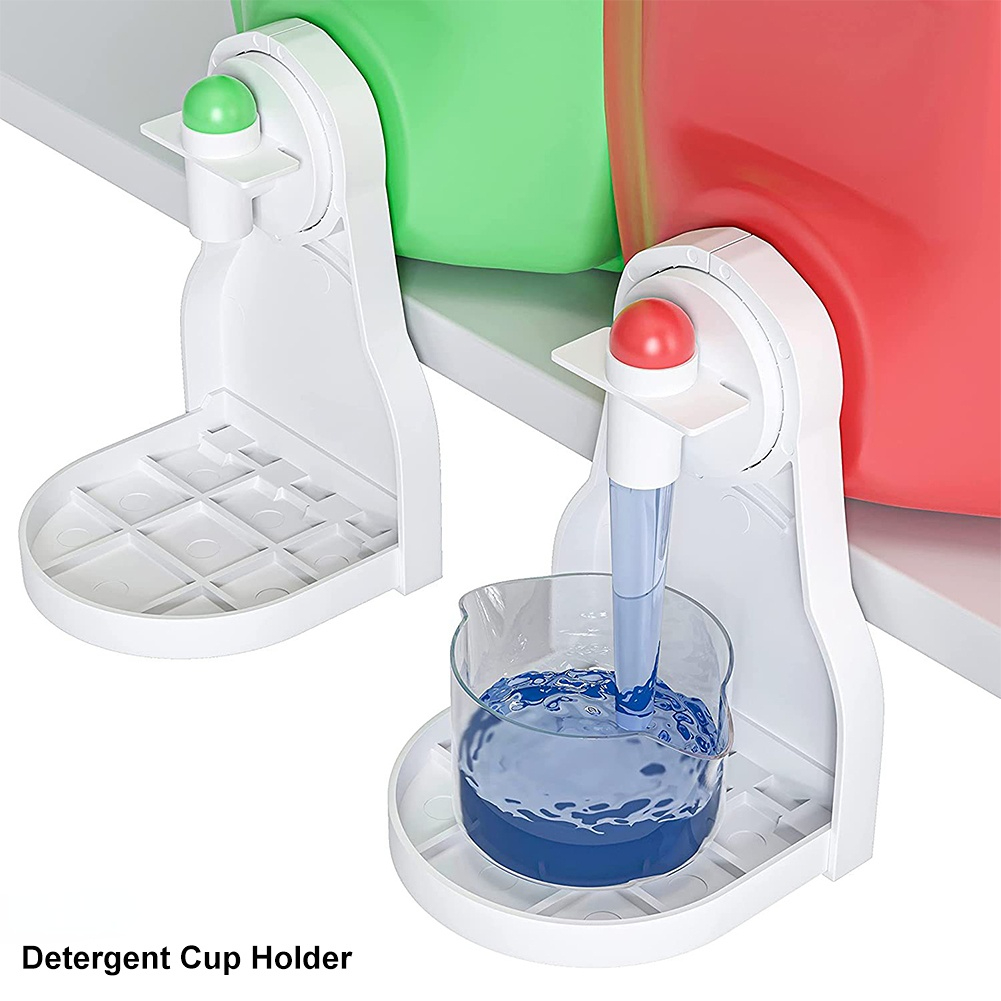 1 laundry detergent cup holder, laundry fabric softener drop trap