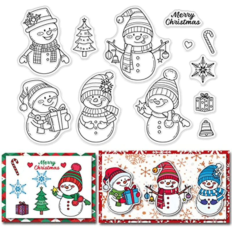  ABTOLS Christmas Clear Stamps for Card Making Xmas