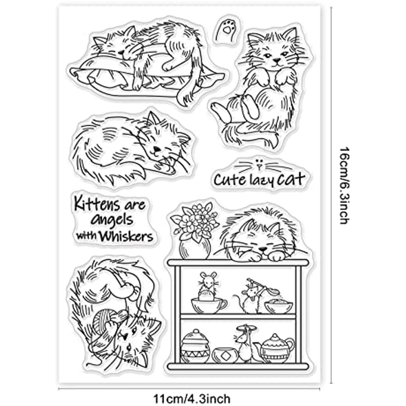 Animal And Books Clear Stamps For Card Making Transparent - Temu