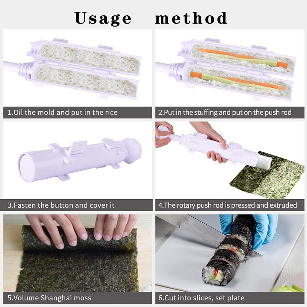 WDOPEN Mold Bazooka Sushi Roll Manufacturer Rice Roller Cooking Tool