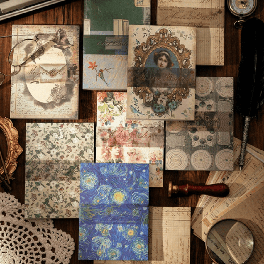 Material Paper Vintage Circus Journal For Background Diy - Temu