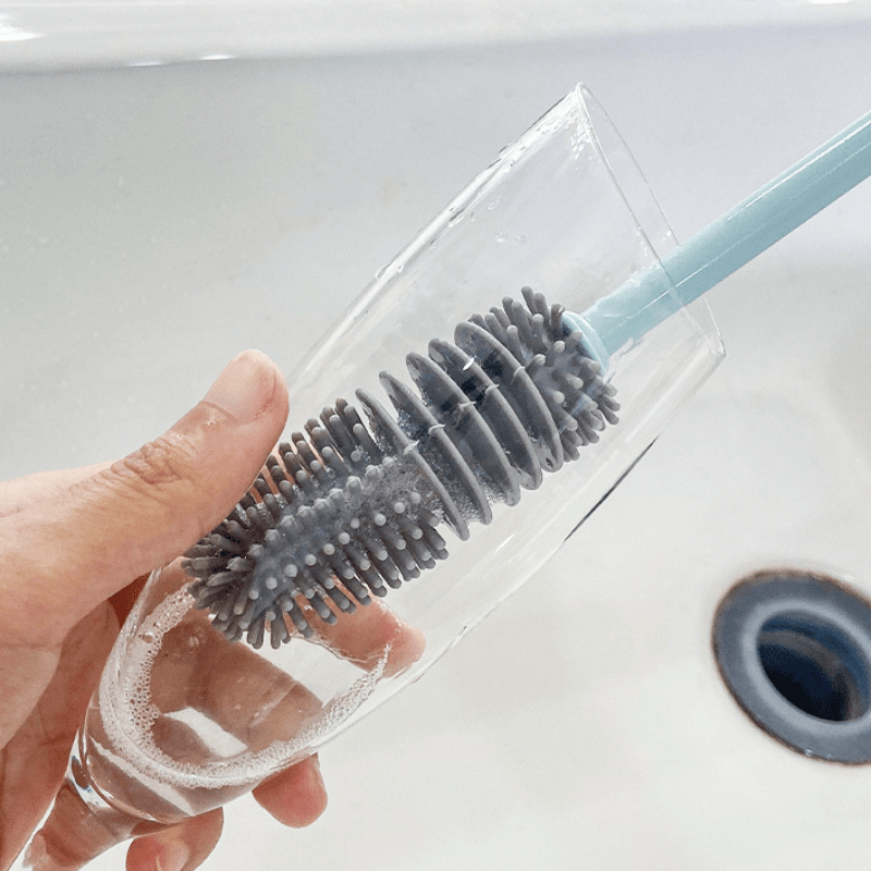 Cup Scrubber Glass Cleaner Bottle Brush Sink Kitchen Accessory, 1 Drink Mug  Wine Suction Cup Cleaning Brush Gadget - Temu