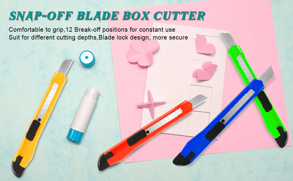 Retractable For Opening Packages Cartons, Boxes, Disposable Box Cutters  Exacto Knife Perfect For Office And Home Use