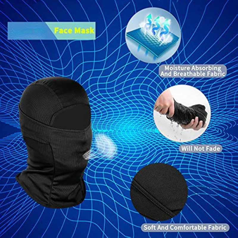 Balaclava by GearTOP, Best Full Face Mask, Premium Ski Mask and Neck Warmer for