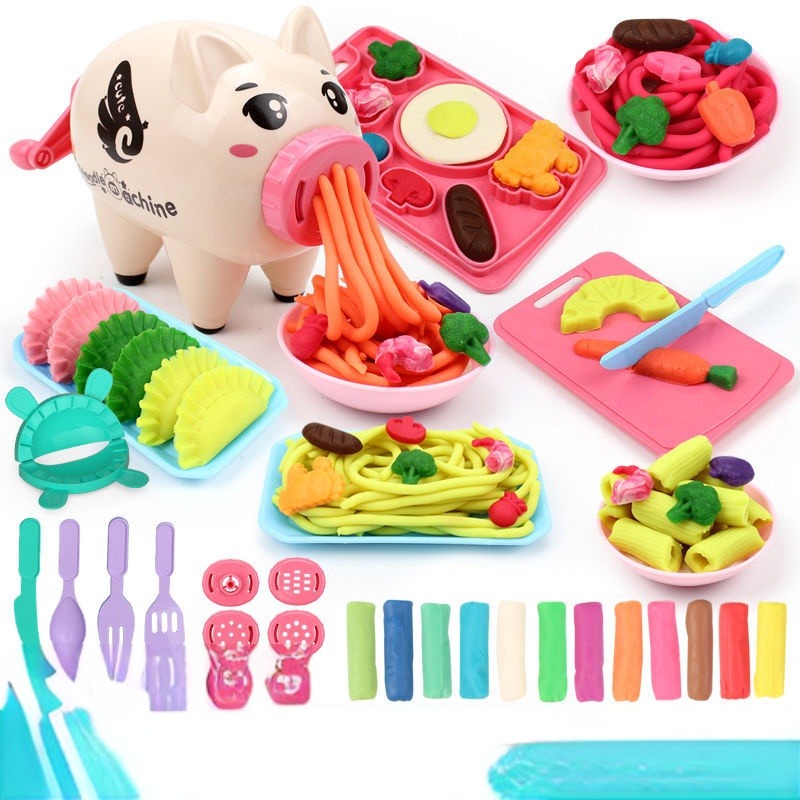 Plasticine Modeling Clay Mold Play Diy Educational Toys Hot Dog Set Making  Fine Food Kit For Kids