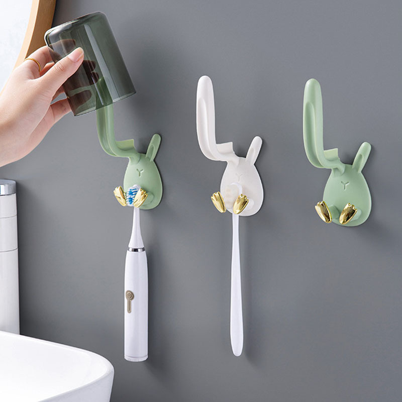 Juego de 6 accesorios de baño, accesorios para Baño ABS con vaso para  cepillo de dientes, soporte para cepillo de dientes y pasta de dientes
