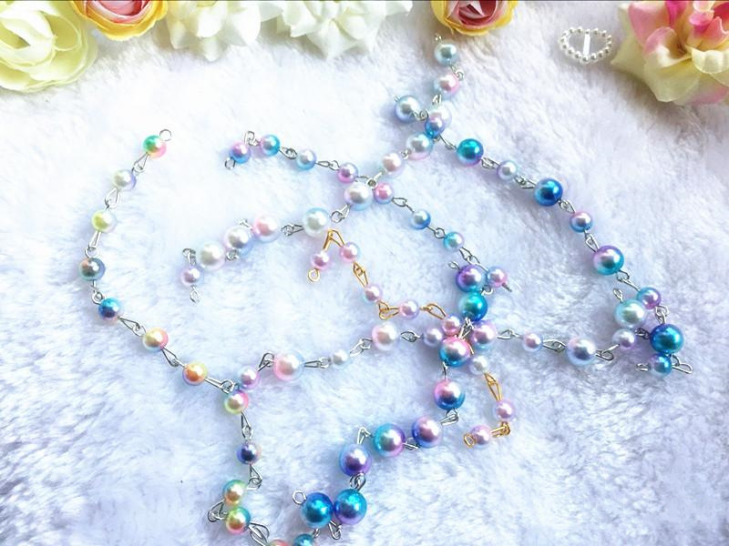 150pcs Mix Size 3-8mm Beads, With Hole Colorful Round Acrylic DIY For Jewelry Making Craft -Jewelry Patterns