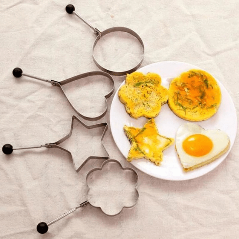 4/2/1X Non Stick Fried Egg Shaper Stainless Steel Pancake Ring Mold Cooking  To