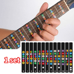 Unlock Your Guitar Potential with Self-Study Fretboard Note Decals - Random Color Included!
