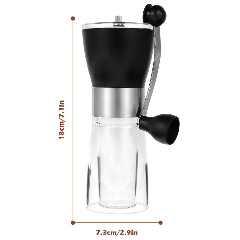1pc manual coffee grinder with ceramic burrs hand coffee mill portable coffee bean grinder hand crank coffee mill for home grinding tools coffee maker details 0