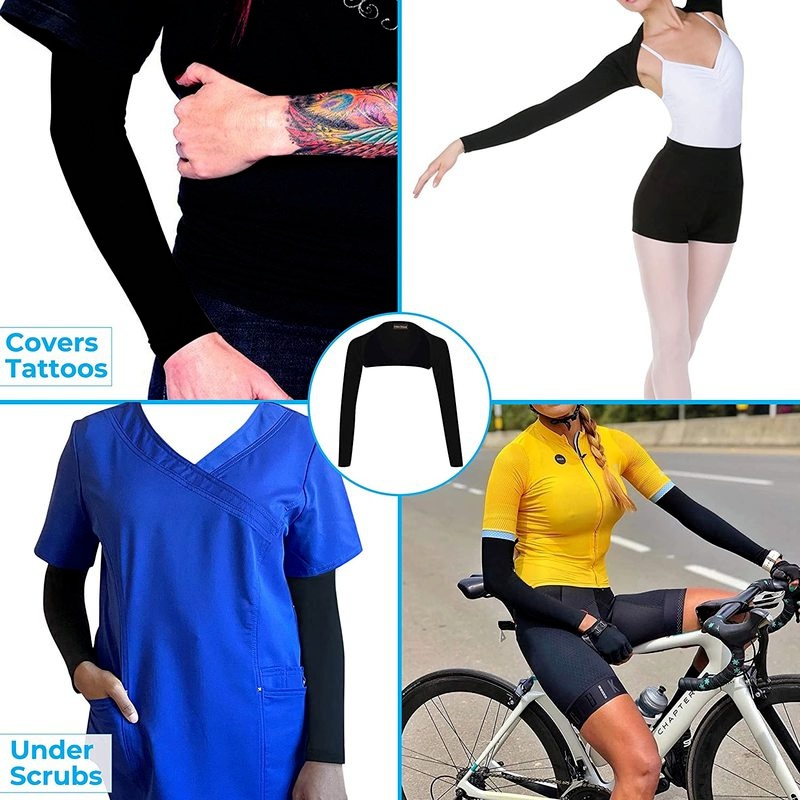 Comprar Manguitos reflectantes para montar en bicicleta de noche, manguitos  de ciclismo para correr, protector solar de seda helada, calentador de  brazo para hombre y mujer, funda deportiva para brazo