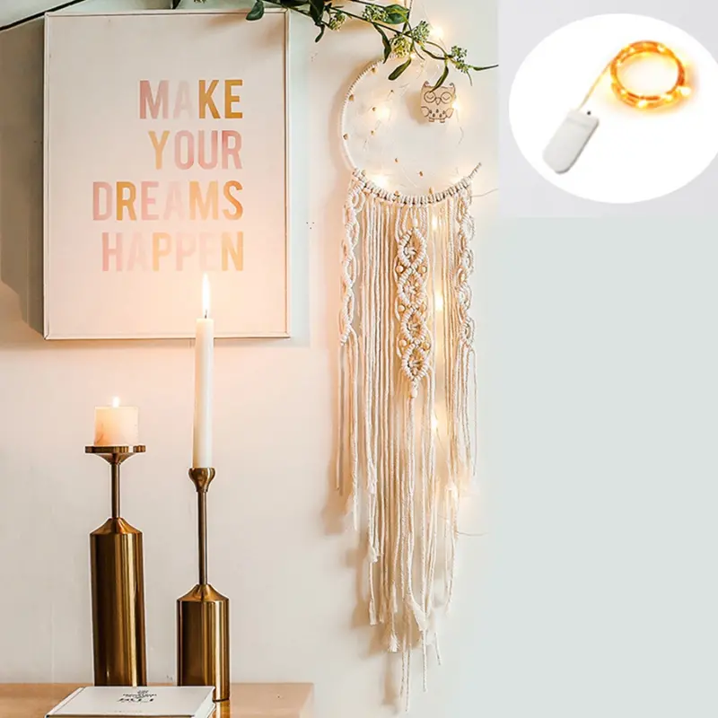 Unique Dream Catcher Wall Hanging - Perfect Bohemian Home Decor & Christmas Ornament Gift!