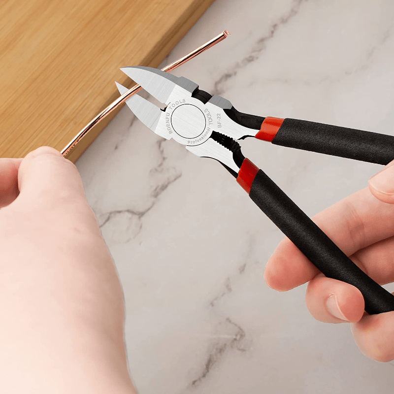 Deli Electrical Cutting Plier Jewelry Wire Cable Cutter Side Snips Flush  Pliers Tool Professional Labor-saving Wire Cutters 