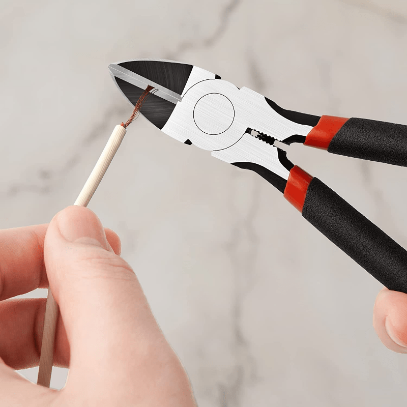 Wire Cutter - Precision Side Cutter 6 Inch Cutting Pliers 