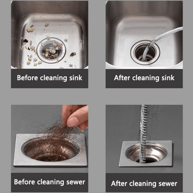 Stainless Steel Drain Cleaning Stick, Drain Basin Cleaning Tool