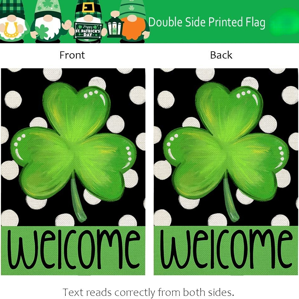 St Patrick's Day Garden Flag Welcome Garden Yard Flag Irish - Temu