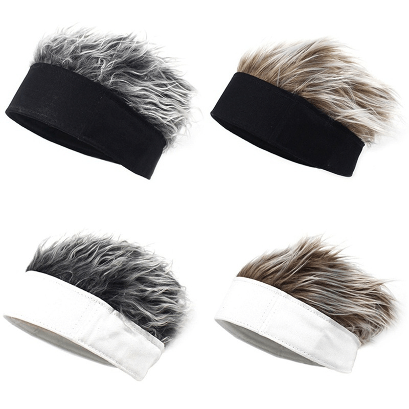 New Fashion Cotton Wig Cap Spiked Unisex Hats Fake Hair Hat Women Hiphop  Men Fashion Funny Adjustable Beanie Hat | Free Shipping For New Users | Temu