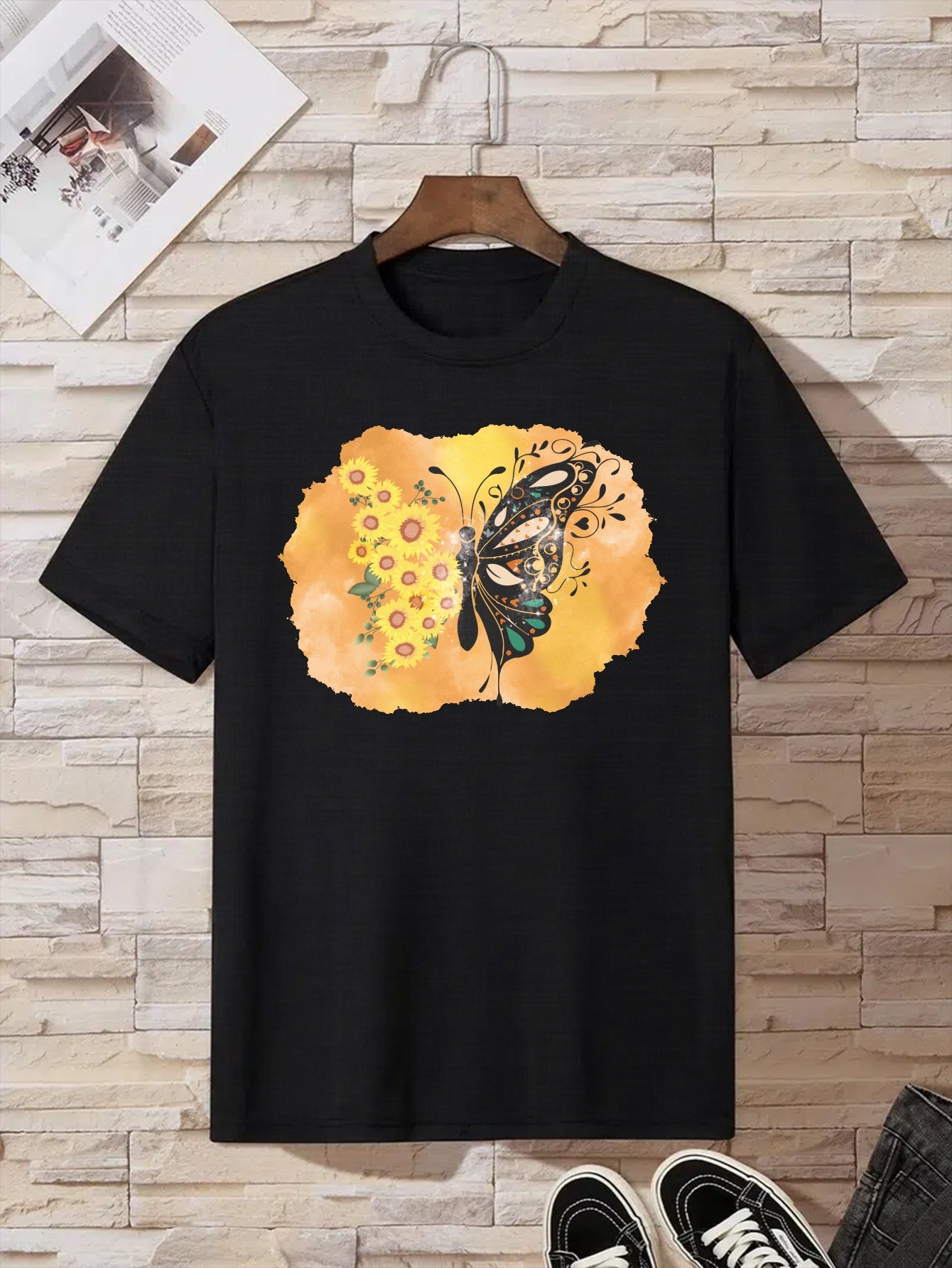 Camiseta De Manga Corta De Algodón De Gran Tamaño Para Hombre, Ropa  Superior Informal Suelta Y Cómoda