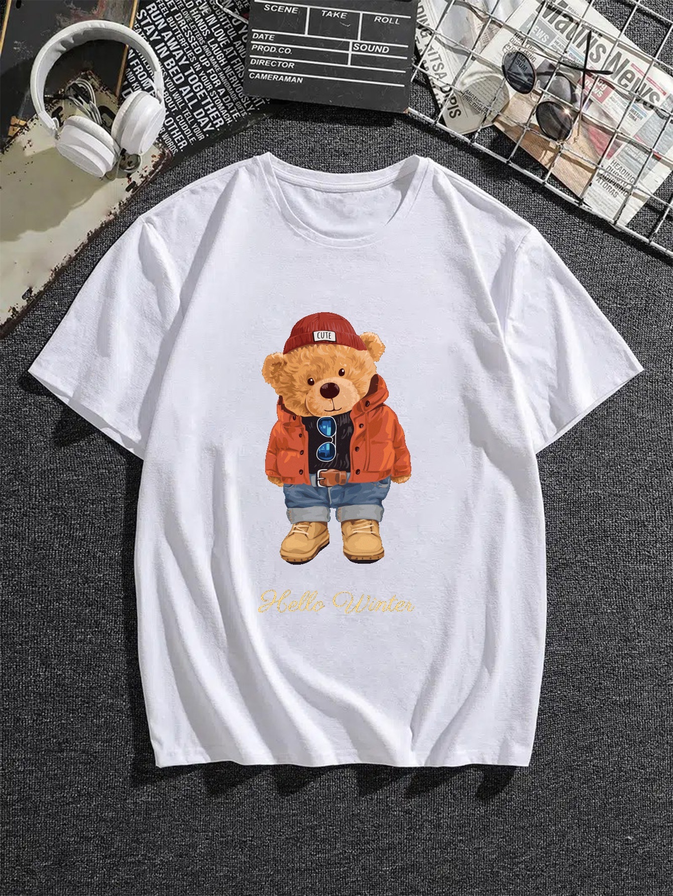 Polo Ralph Lauren Teddy Bear-print T-shirt in White
