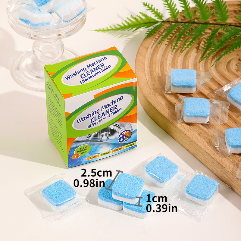 12pcs, Washing Machine Cleaner Descaler, Deep Cleaning Tablets For HE Front  Loader Top Load Washer, Septic Safe Deodorizer, Clean Inside Drum And  Laundry Tub Seal