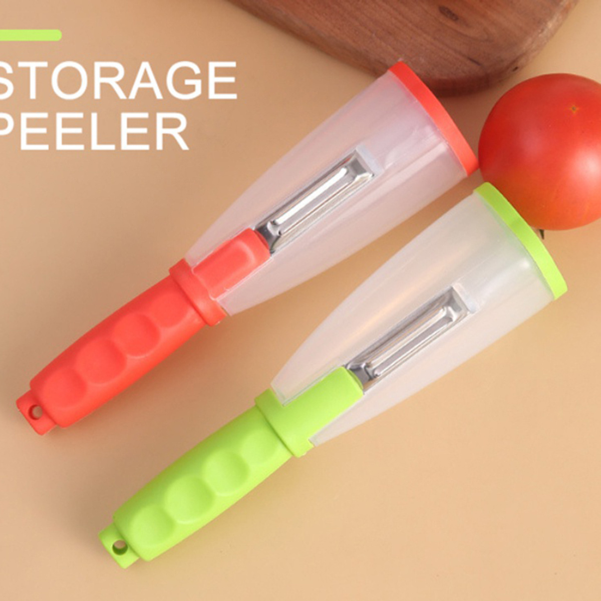  Multifunction Storage Type Peeling Knife Peeler With Handle  Roll Skin Tube Storage Box, Portable Vegetable Fruit Slicer Peeler with  Storage Container Fruit Vegetable Peeler Apple Peeler: Home & Kitchen