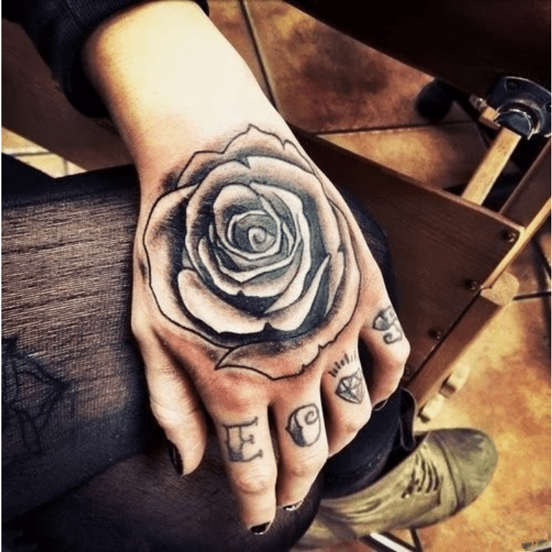 10 Sheets Large Black Rose Peony Flower Temporary Tattoos For Women Girls  Waterproof Tattoo Stickers Blossom Lady Shoulder Tatoos Leaf Sexy Arm Body  Chains Pattern. | Walmart Canada