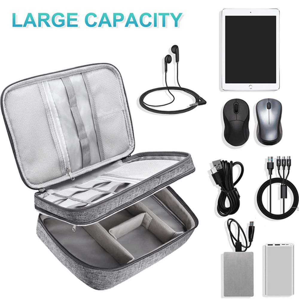 Travel Electronics Organizer Bag Portable Waterproof Carrying