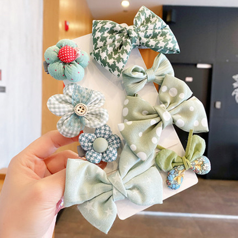 8pcs Girls Lovely Bow Knot Flower Decor Hair Clip Hair Pin Hair Accessories,free returns&free ship,Hairpin 1089-6,$3.49,Temu