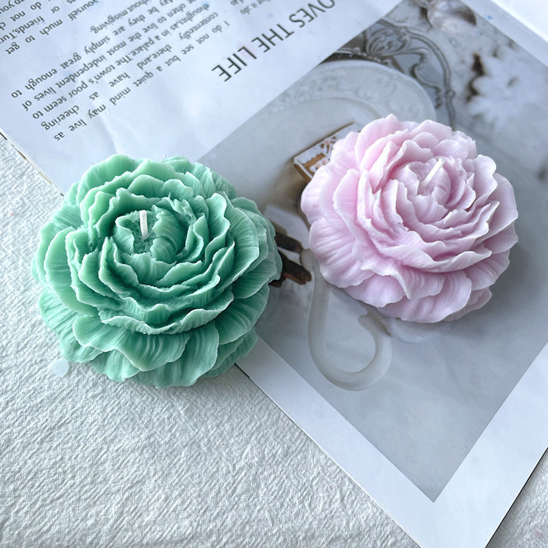 Peony flower Rose Flower Silicone Mold Handmade Flower Candle Mould DIY Soap  Mold Aroma Plaster Car Pendant Mould Home Decor - Price history & Review