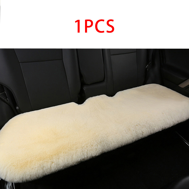 Thickened Plush Car Seat Cushion Set,Winter Universal Faux Fur Car Seat  Cushion