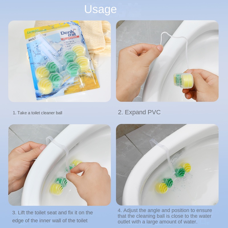 1pc Magic Block Multiple Functions Cleaning Bar Toilet Wall Hanging  Cleaning Bar Cleaner Solid 96g, Free Shipping For New Users