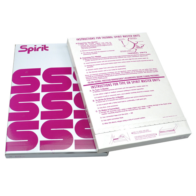 Spirit Master Transfer Paper - Thermal Transfer Paper - Stencil Machine &  Supplies - Worldwide Tattoo Supply