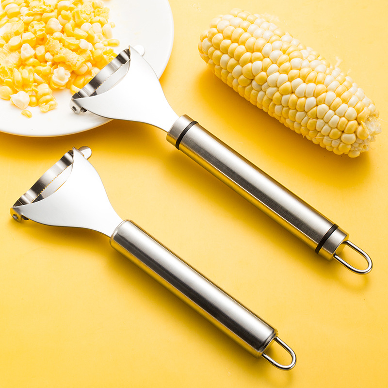 1pcs 304 Stainless Steel Corn Planer Household Manual Corn Thresher  Handheld Corn Thresher Kitchen Tool Food Grade Material