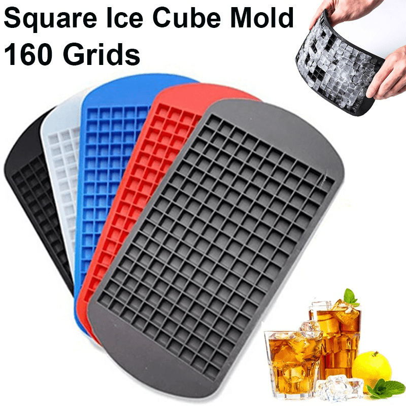 160 Grids Silicone Ice Cube Eco-friendly Cavity Tray Mini Ice