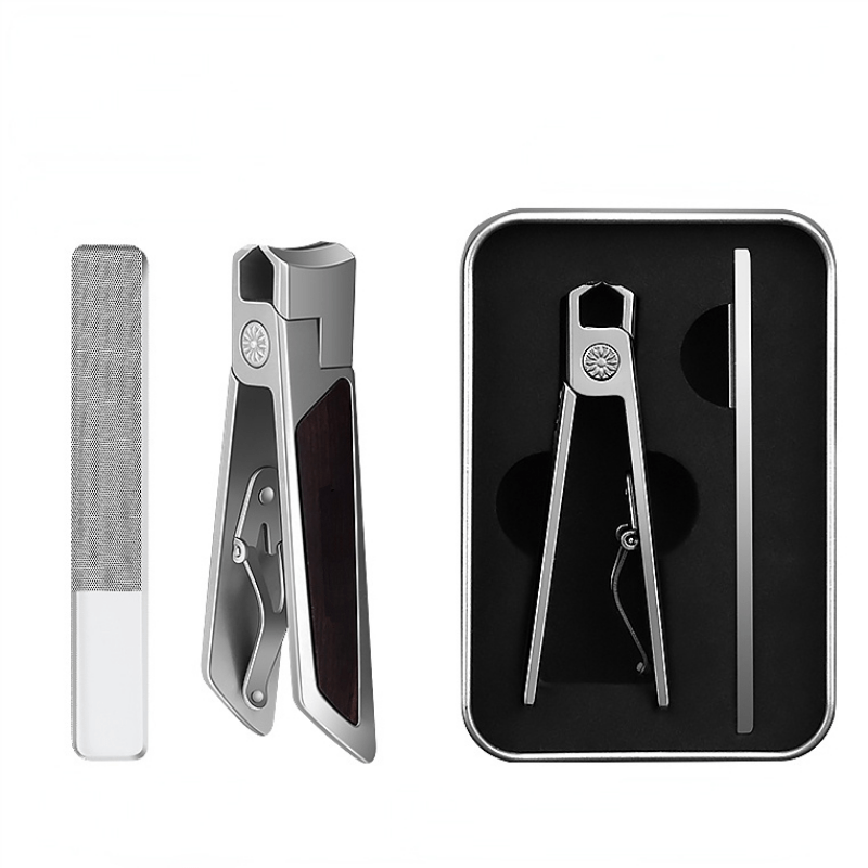 Stainless Steel Nail Clippers And Nail File Set Wide Jaw Opening With Lock  Ultra Sharp For Finger Nails | Shop The Latest Trends | Temu