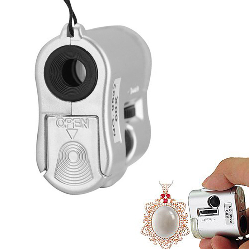 60X Portable Mini Pocket LED UV Light Microscope Magnifier, 9592 at Rs  394/piece in New Delhi