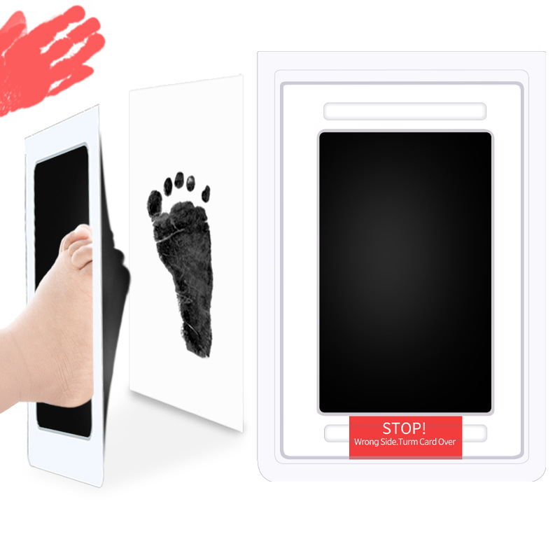 Diy Hand And Footprint Kit For Newborn Baby, Ink Pads Photo Frame