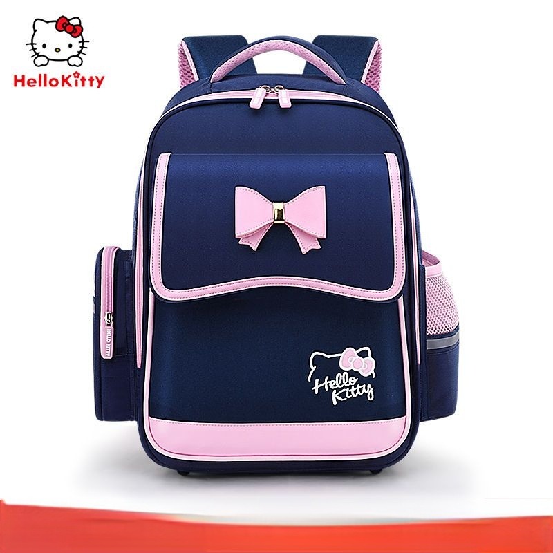 Miniso Hello Kitty Star Decor Backpack, Nylon Material Bookbag, Perfect School  Bag For Students Commuting - Temu