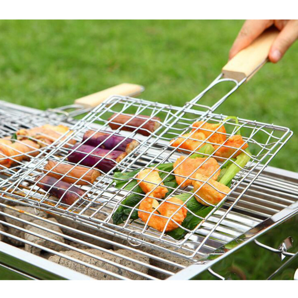 Stainless Steel Barbecue Net Clip Grilled Fish Clip - Temu