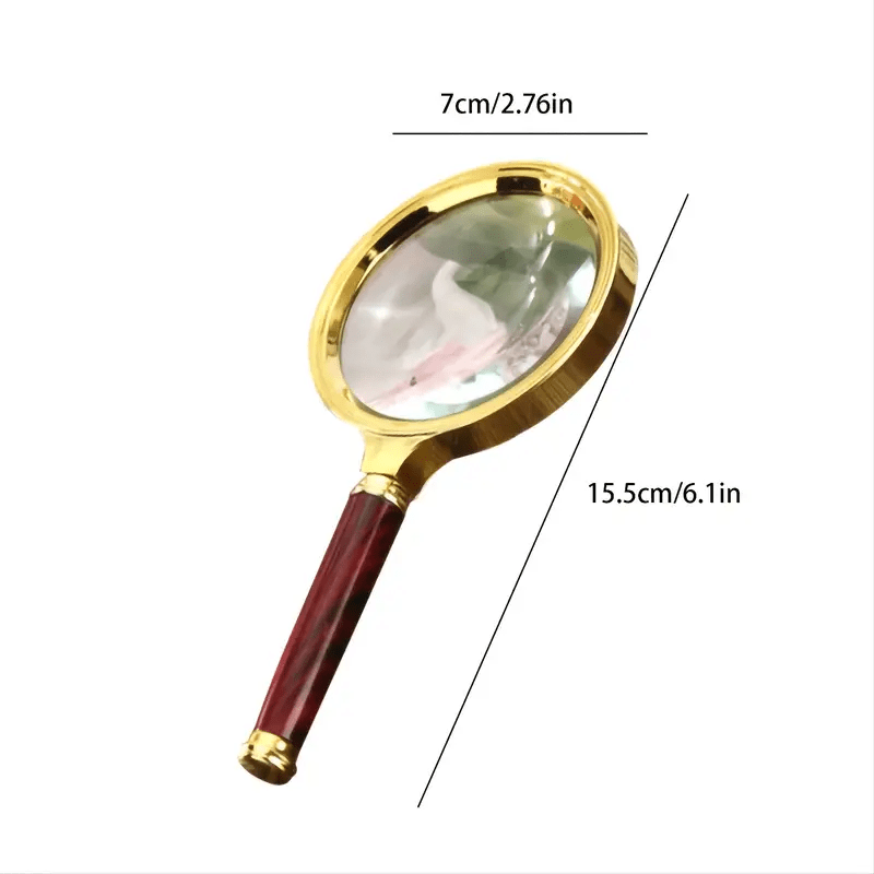10x Magnifying Magnifier Glass Jewellers Eye Foldable Jewelry Loop Loupe(Golden)  
