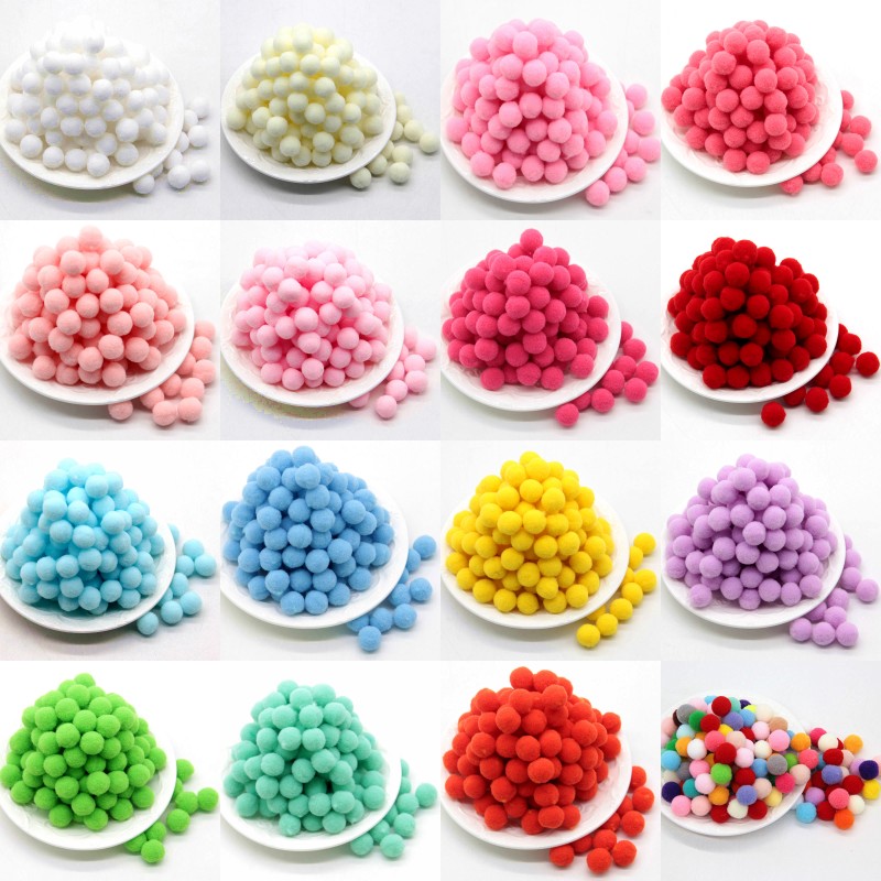 Mini Soft Pompoms Ball Handmade Toys Wedding Christmas Party - Temu
