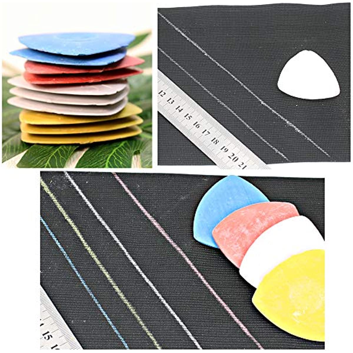 Tiza triangular para sastres tiza de tela de costura y marcadores de tela  para acolchar accesorios de suministros de costura 10 unidades – Yaxa Store