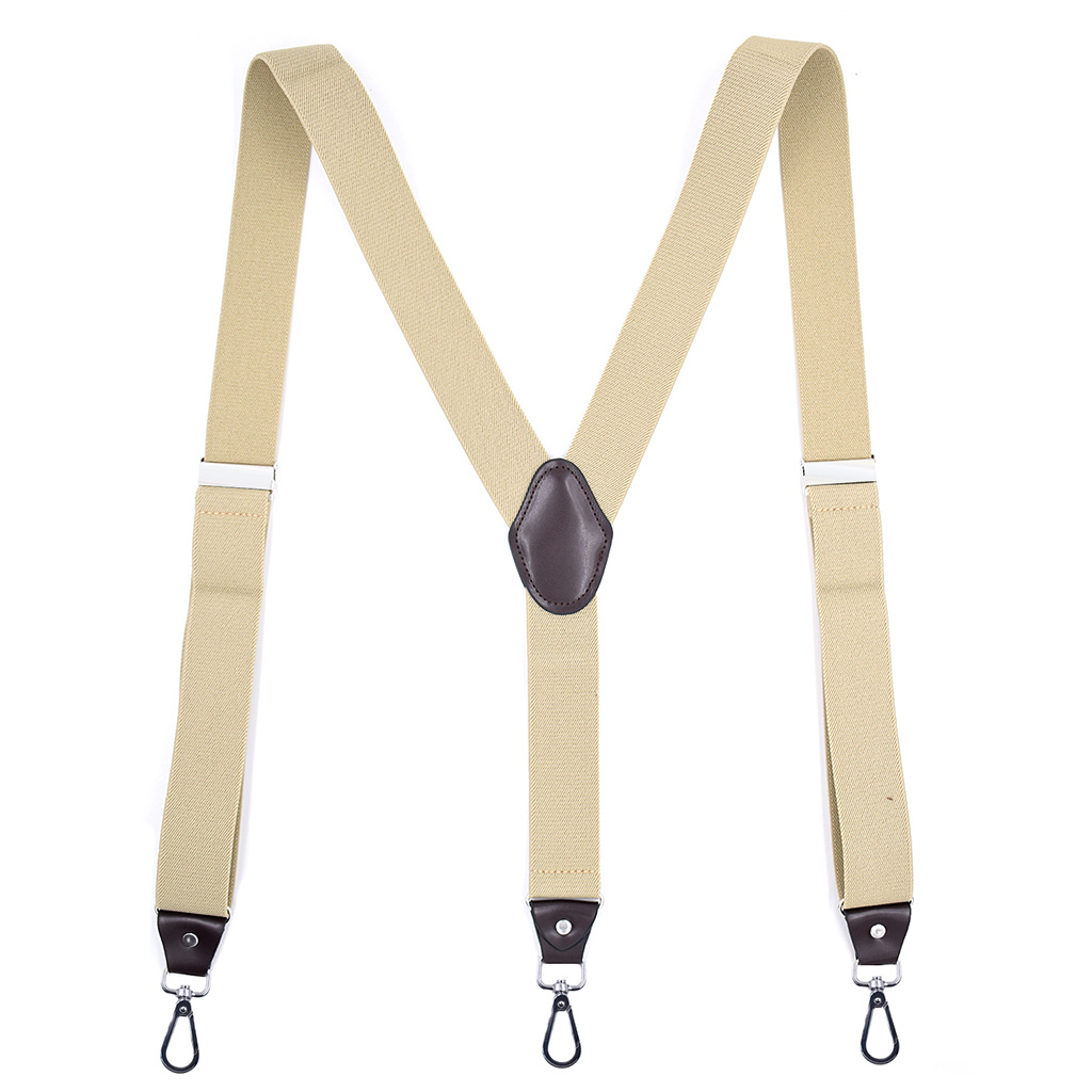1pc Mens Suspenders 1 38inch Y Back Swivel Hooks Belt Loops