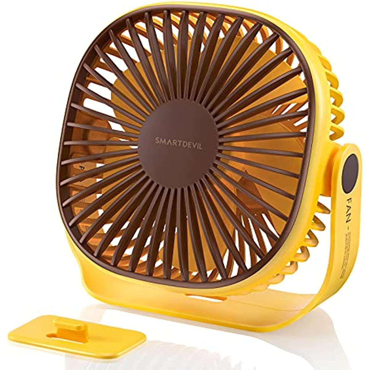 SmartDevil USB Desk Fan, Small Personal Desktop Table Fan with Strong Wind,  Quiet Operation Portable Mini Fan for Home Office Bedroom Table and