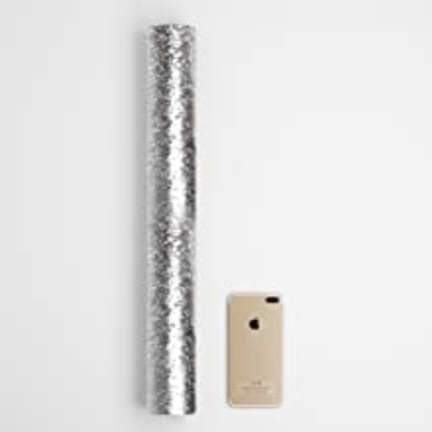 Cre8tive Papel de contacto de papel de aluminio plateado de 24 x 118  pulgadas de ancho, impermeable, a prueba de aceite, resistente al calor,  para