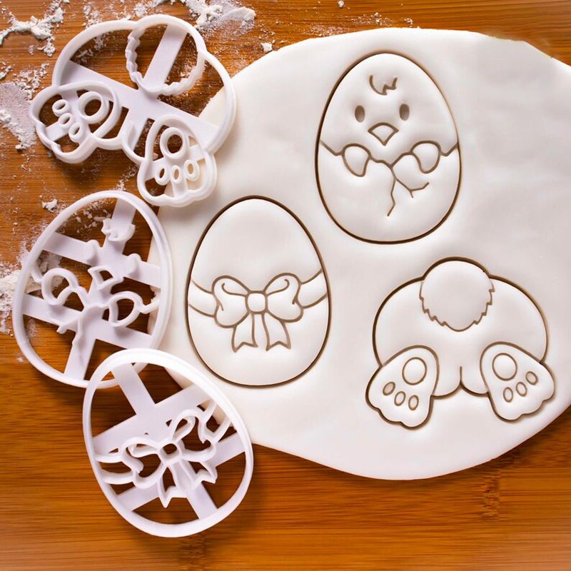 1pc Plastic Cartoon Chicken Rabbit Egg Biscuit Grinder Baking Tool Easter  Biscuit Mold | Shop The Latest Trends | Temu