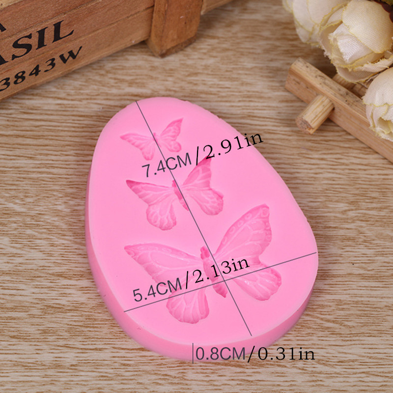 Butterfly Silicone Molds Fondant Mold Cake Sugar Craft Decorating Tools  Chocolate Moulds Fondant Cake Chocolate Craft Sugar Mold 3D Butterflies